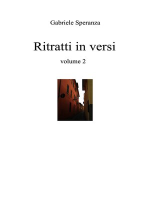 cover image of Ritratti in versi volume 2